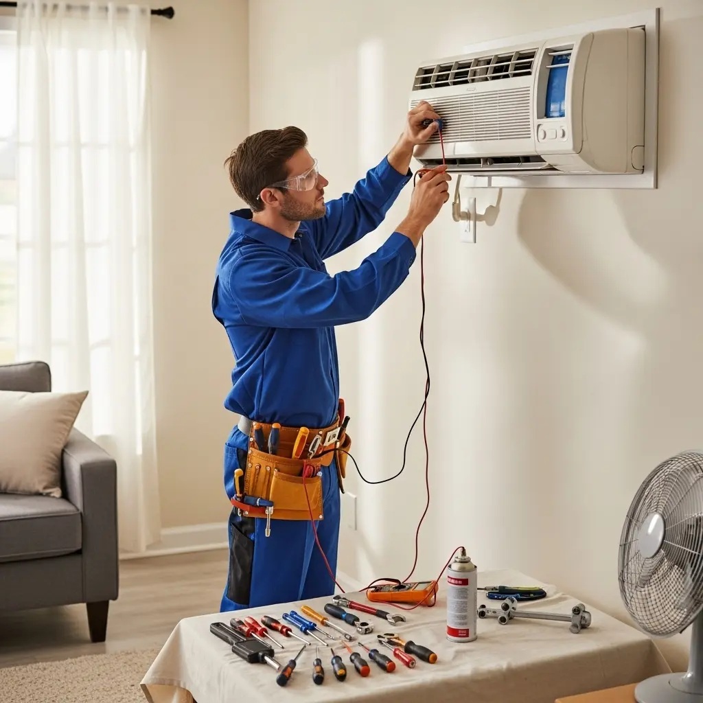 Gördes Eminçelik Eminçelik klima gaz dolumu ve bakım – Enerji verimliliği artırıldı. - Teknik servis örneği